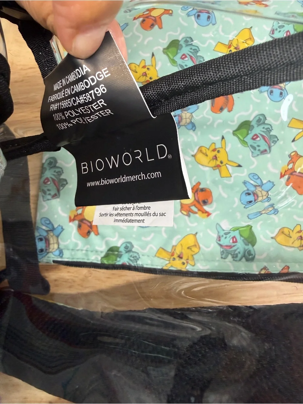 POKÉMON BIOWORLD CLEAR SCHOOL BACKPACK TRADING CARD GAME BONUS SOFT PENCIL CASE